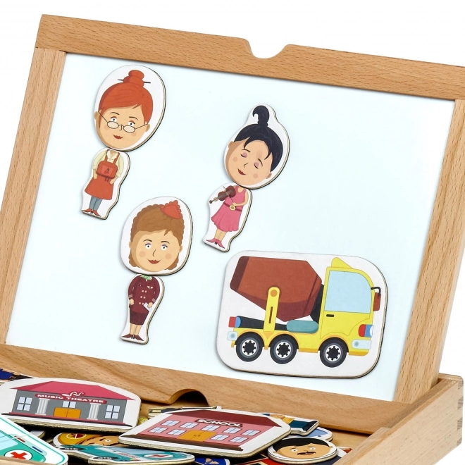Lucy & Leo Pogodi moje zanimanje? Magnetna igra u koferu