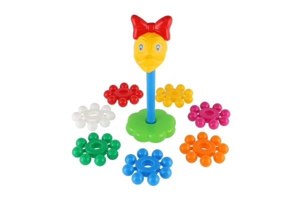 Složena piramida s prstenovima plastika 26cm u mrežici 12m+