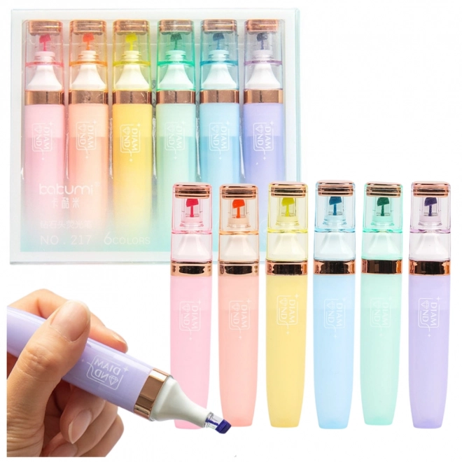 Set pastelnih markera 6 kom