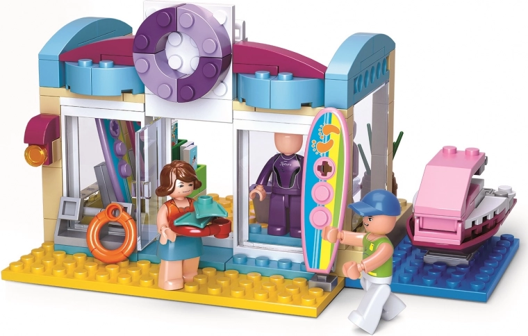 Beach shop full of accessories
