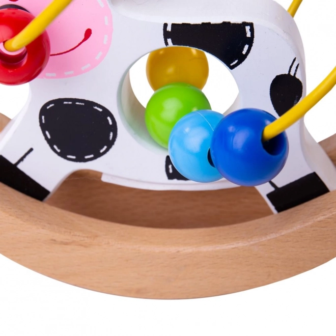 Bigjigs Baby Motorni labirint ljuljačka kravica
