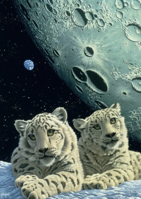 Puzzle brlog snježnih leoparda 2000 dijelova GRAFIKA
