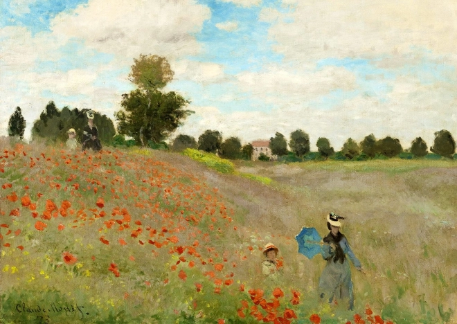 Slagalica Claude Monet: Polje maka 1000 dijelova