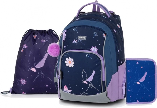 OXYBAG Školski set 3 komada OXY GO Cvjetovi