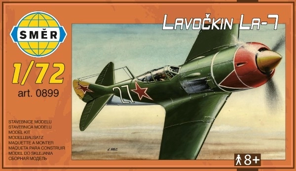 Model Lavochkin La-7 1:72 13,6x11,9cm u kutiji 25x14,5cm
