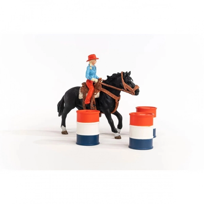 Set s figuricama Farm World Kaubojka i Utrka Oko Bačve