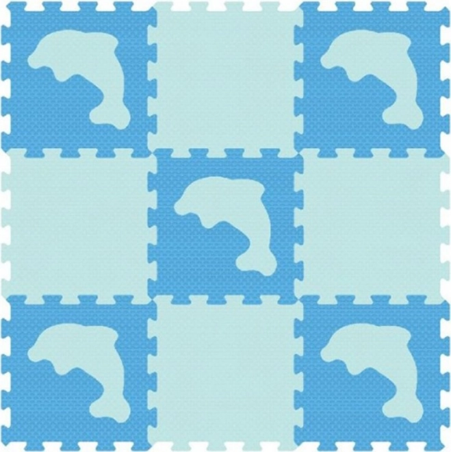 Pjenaste puzzle SUN TA TOYS dupini 30 × 30 cm
