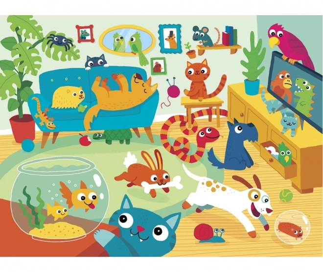 Puzzle Životinjska zabava 24 dijelova