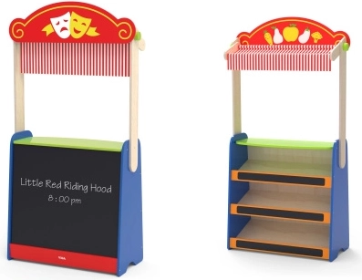 VIGA TOYS kazalište i trgovina 2u1