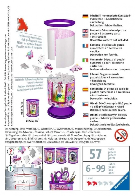 RAVENSBURGER 3D puzzle stalak: Konj 54 dijelova