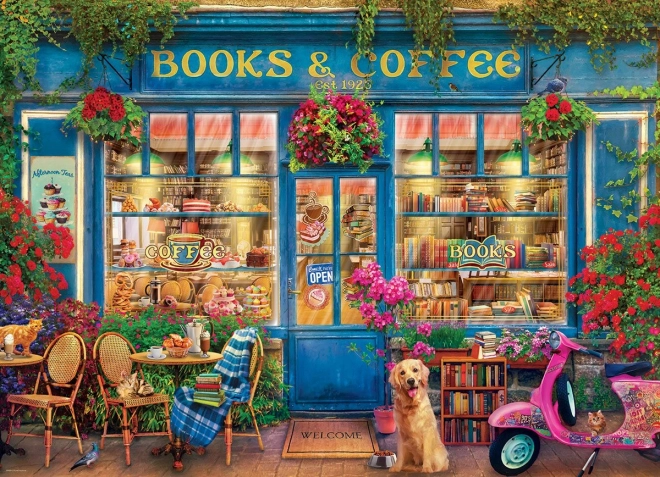 Puzzle EUROGRAPHICS Knjige i kava 1000 dijelova