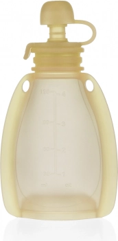 Silikonska punjiva vrećica za dječju hranu, Transparent Yellow