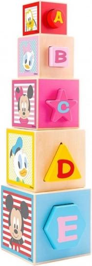Drvena piramida Umetnuta Mickey
