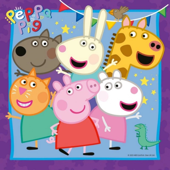 Puzzle Praščić Peppa 3x49 dijelova