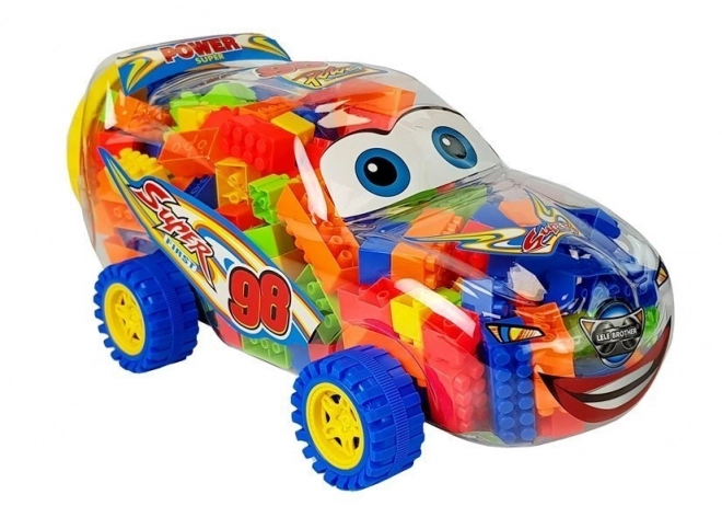 Građevne kockice u staklenci Auto 35 cm 205 kockica
