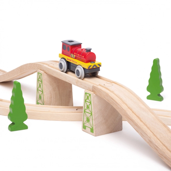 Bigjigs Rail Električna lokomotiva Crveni Jakač