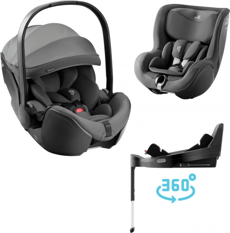 Autosjedalica Baby-Safe za djecu Style s Vario Base 5Z u mineral gray nijansi