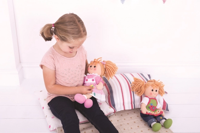 Bigjigs Toys Plavi kaputić s šeširom za lutku 28 cm