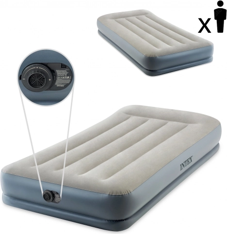 na napuhavanje madrac s ugrađenom pumpom 191 × 99 × 30 cm INTEX
