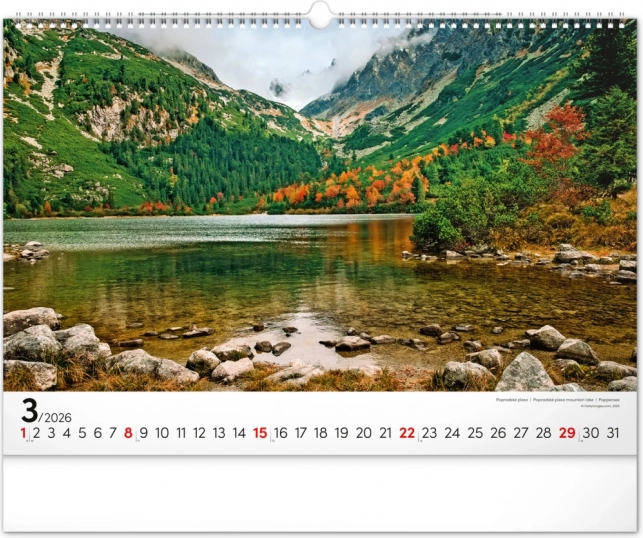 Zidni kalendar Magične Tatre 2026