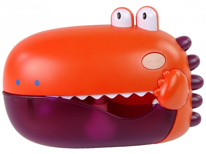 Dječja igračka za kadu Dino – crveni generator mjehurića na baterije