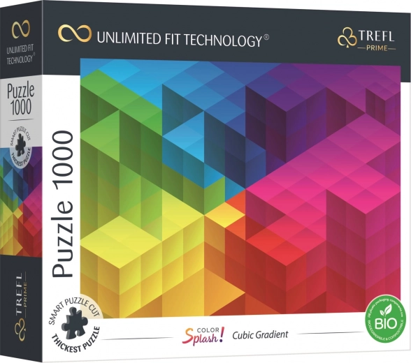 Puzzle TREFL UFT Color Splash kockasti gradijent 1000 dijelova