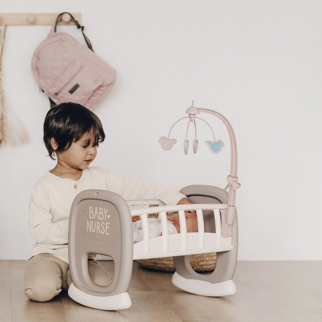 Smoby Baby Nurse kolijevka s vrtuljkom za lutke