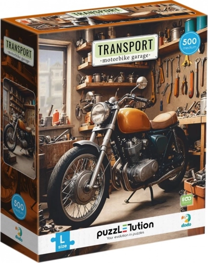 Puzzle Dodo Promet: Motociklistička Radionica 500 dijelova