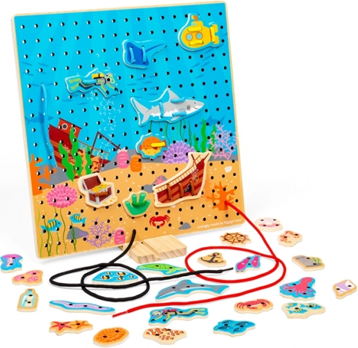 Bigjigs Toys ploča za provlačenje – podvodni svijet