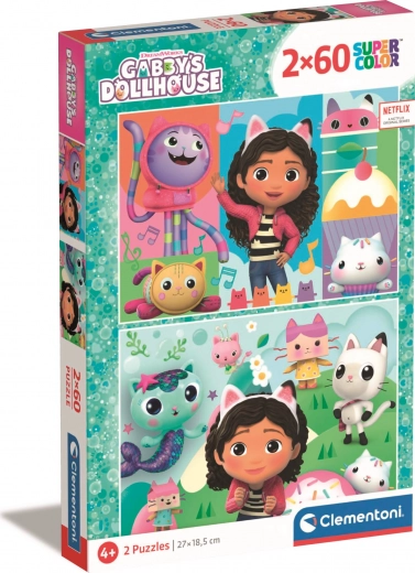 puzzle 2×60 dijelova Gábina čarobna kućica
