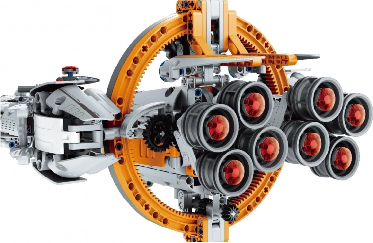 Dizajn nadahnut sci‑fi stilom s kružnim prstenom