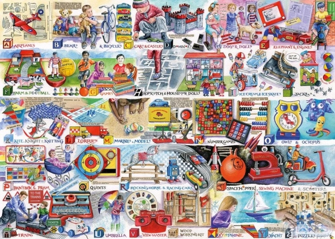 Puzzle GIBSONS abeceda igara i igračaka 1000 dijelova