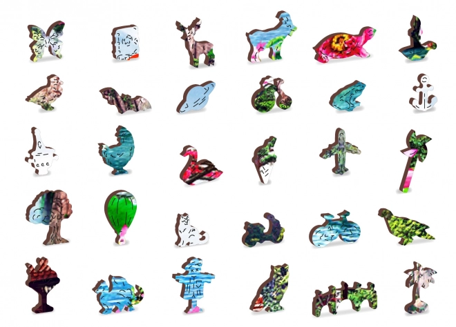 Drvene puzzle Vodopadi u japanskom vrtu