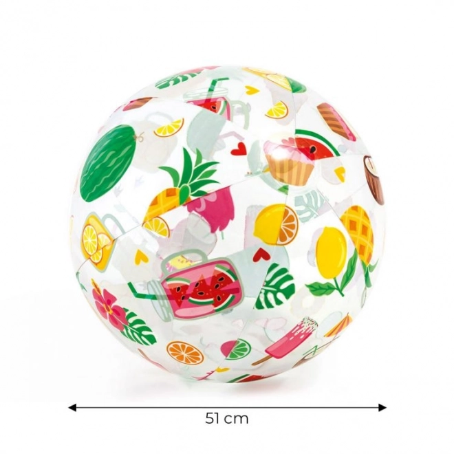 Nafukavajuća lopta s uzorcima - 51 cm