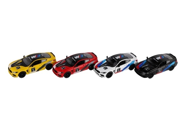 Auto Kinsmart BMW M8 Competition Coupé 1:38 metal/plastika 12,5cm 4 boje na povlačenje unatrag 12 kom u kutiji