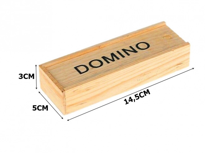 Drvena domina u kutiji