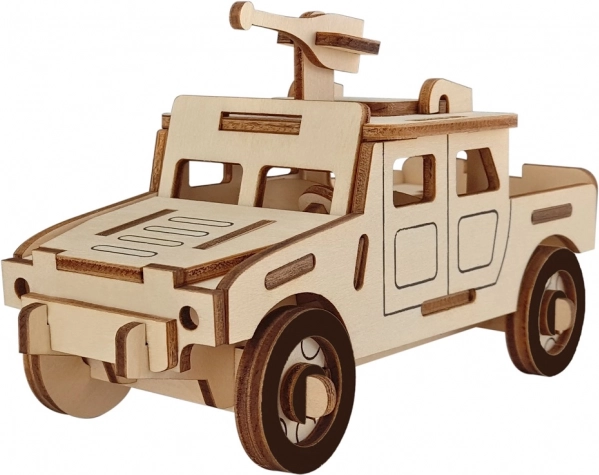 Woodcraft 3D puzzle drveno vojno vozilo