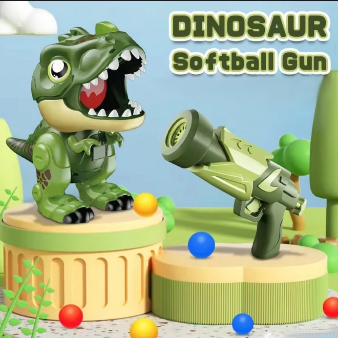 Interaktivni pištolj s pjenastim kuglicama i dinosaur izbacivac