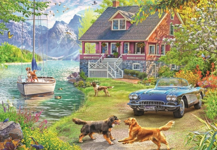 Ravensburger puzzle Ljeto na jezeru 200 dijelova