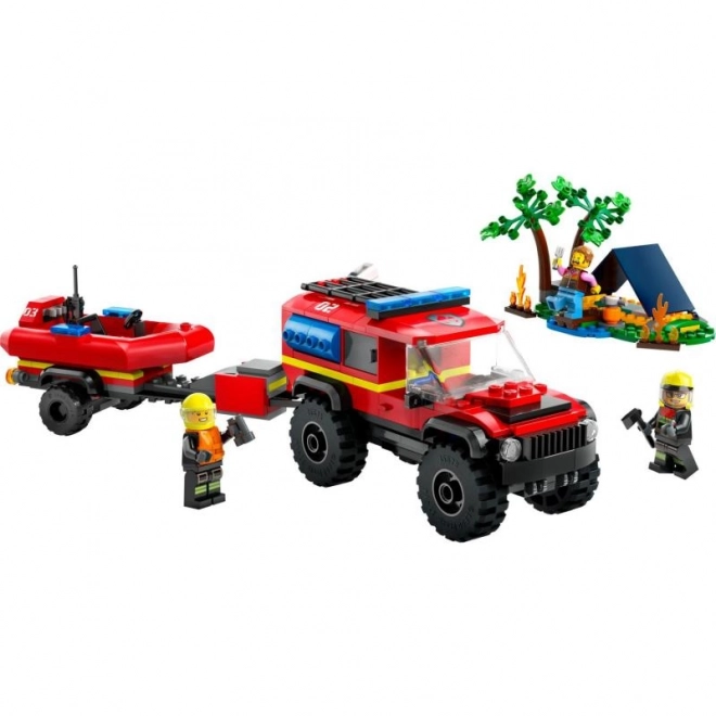 LEGO® City 60412 Vatrogasno vozilo 4x4 i spasilački čamac