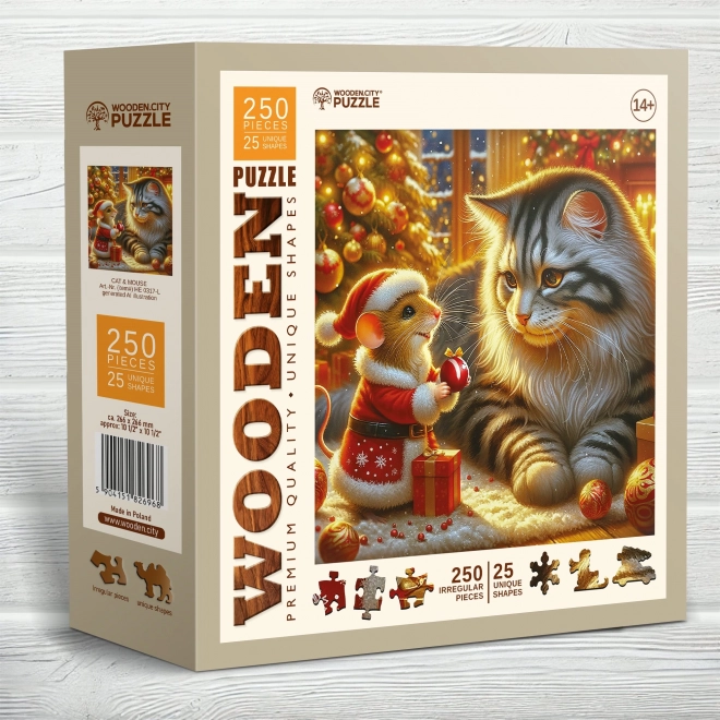 Drvene puzzle Mačka i miš 250 komada