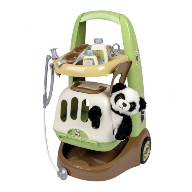 Veterinarska kolica s pandama i transportnim boxom 2u1