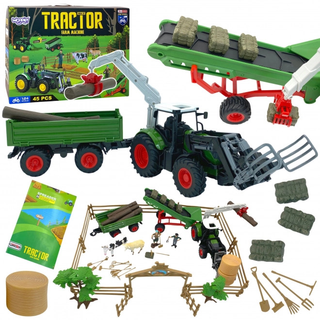 Set poljoprivrednih strojeva mini traktor farma WOOPIE