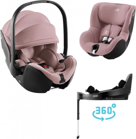 Sigurna autosjedalica Britax Römer Baby-Safe Pro set Dusty Rose