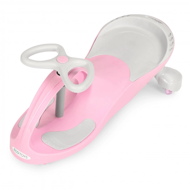 Vozić s LED kotačima roza ECOTOYS