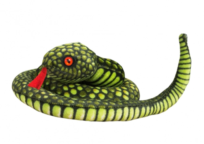 Plišani zeleni zmija Maskot 100 cm