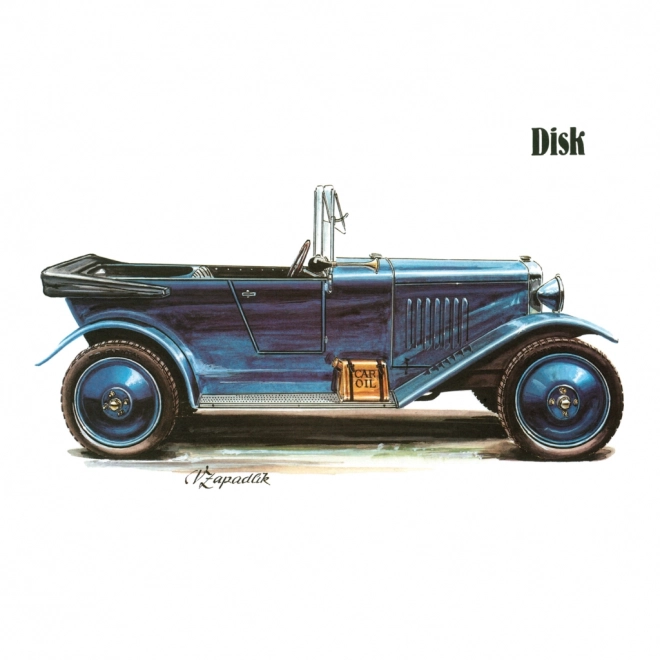 NOTIQUE Bilježnica Kalendar Klasični Automobili – Václav Zapadlík, 2025, 30 x 30 cm