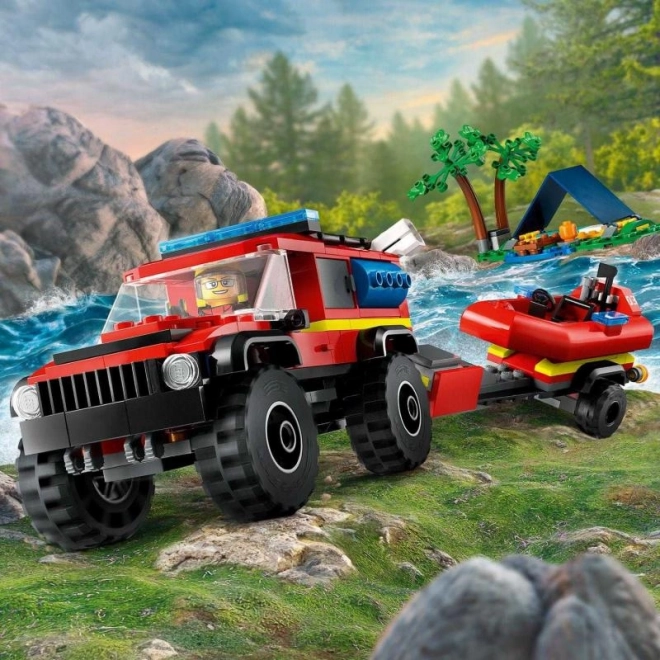 LEGO® City 60412 Vatrogasno vozilo 4x4 i spasilački čamac