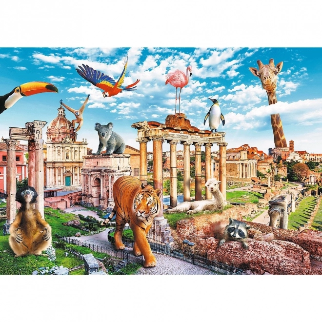 Puzzle Čudnovati gradovi - Divlji Rim 1000 dijelova