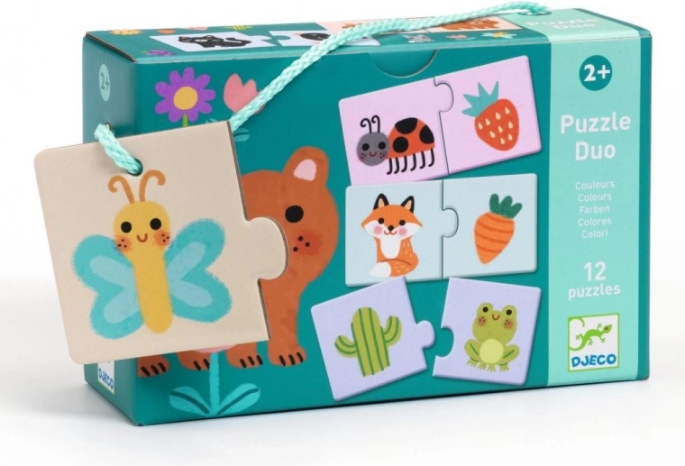 Djeco Eduludo puzzle duo – boje